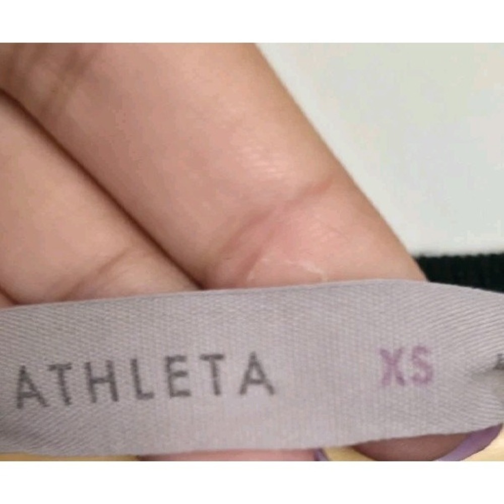 Athleta Black Merino Wool Blend Sweater XS Textured Lightweight Cozy Top - Picture 6 of 10